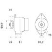 generátor MAHLE ORIGINAL MG 1147