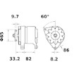 generátor MAHLE ORIGINAL MG 265