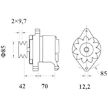 generátor MAHLE ORIGINAL MG 524