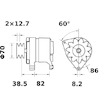 generátor MAHLE ORIGINAL MG 579
