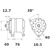 generátor MAHLE ORIGINAL MG 582