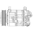 Kompresor, klimatizace MAHLE ORIGINAL ACP 600 000P