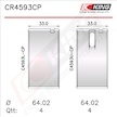 Pánev ojničního ložiska KING CR4593CP0.25