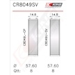 Pánev ojničního ložiska KING CR8049SV0.25