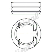 Píst NÜRAL 87-450400-10