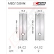 Sada ložiskových pánví pro klikový hřídel KING MB5158AM0.25