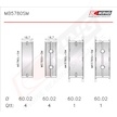 Sada ložiskových pánví pro klikový hřídel KING MB5780SM0.25