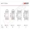 Sada ložiskových pánví pro klikový hřídel KING MB7779SM0.25