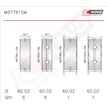 Sada ložiskových pánví pro klikový hřídel KING MB7781SM0.25