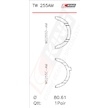 Sada přítlačných podložek, kliková hřídel KING TW 255AM