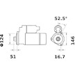 Startér MAHLE ORIGINAL MS 144