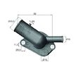 Termostat, chladivo MAHLE ORIGINAL TI 64 87D
