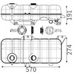 Vyrovnávací nádoba, chladivo MAHLE ORIGINAL CRT 273 001S