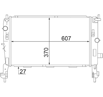 Chladič, chlazení motoru MAHLE ORIGINAL CR 1499 000S