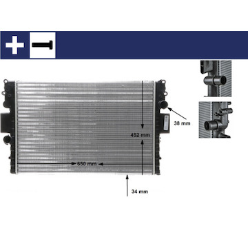 Chladič, chlazení motoru MAHLE ORIGINAL CR 1551 000S