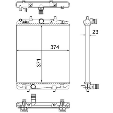 Chladič, chlazení motoru MAHLE ORIGINAL CR 2035 000S