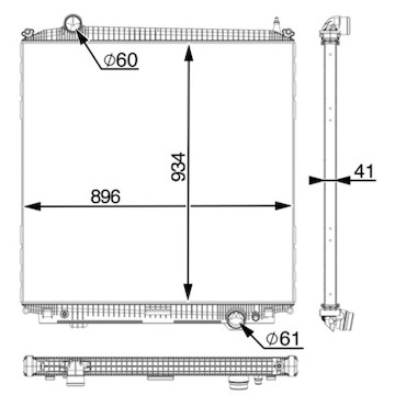 Chladič, chlazení motoru MAHLE ORIGINAL CR 2390 000P