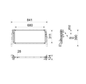 Chladič, chlazení motoru MAHLE ORIGINAL CR 2773 000P