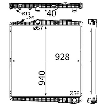Chladič, chlazení motoru MAHLE ORIGINAL CR 2782 000S