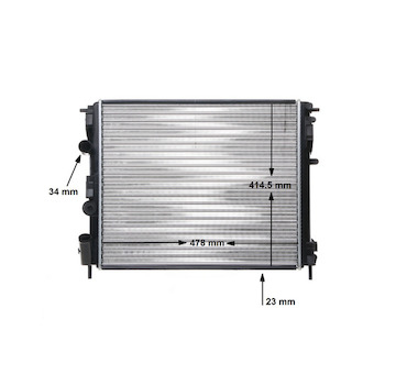 Chladič, chlazení motoru MAHLE ORIGINAL CR 35 000S