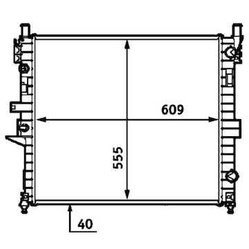 Chladič, chlazení motoru MAHLE ORIGINAL CR 554 000S
