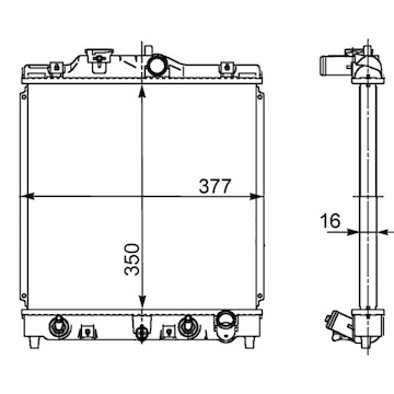 Chladič, chlazení motoru MAHLE ORIGINAL CR 611 000S