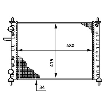 Chladič, chlazení motoru MAHLE ORIGINAL CR 631 000S