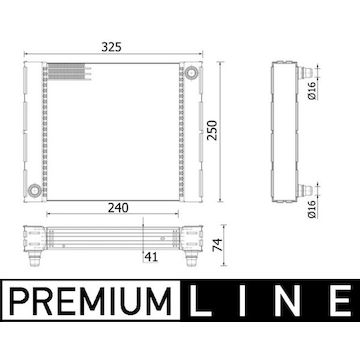 Chladič, chlazení motoru MAHLE ORIGINAL CR 940 000P