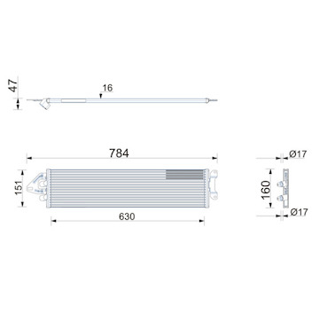 Chladič oleje, automatická převodovka MAHLE ORIGINAL CLC 478 000P