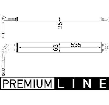 Chladič oleje, řízení MAHLE ORIGINAL CLC 100 000P