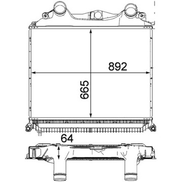 Chladič turba MAHLE ORIGINAL CI 121 000P
