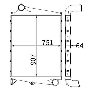 Chladič turba MAHLE ORIGINAL CI 128 000S