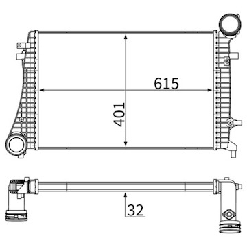 Chladič turba MAHLE ORIGINAL CI 166 000S