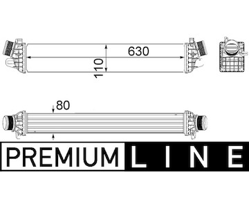 Chladič turba MAHLE ORIGINAL CI 258 000P