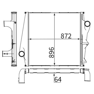 Chladič turba MAHLE ORIGINAL CI 354 000S
