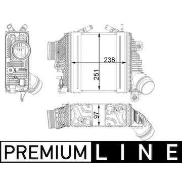 Chladič turba MAHLE ORIGINAL CI 411 000P