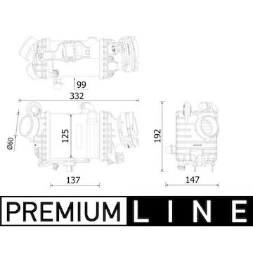 Chladič turba MAHLE ORIGINAL CI 616 000P