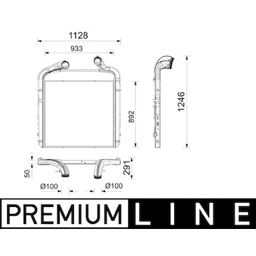 Chladič turba MAHLE ORIGINAL CI 741 000P