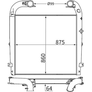 Chladič turba MAHLE ORIGINAL CI 749 000S