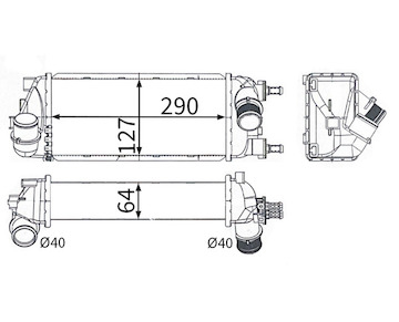 Chladič turba MAHLE ORIGINAL CI 764 000S
