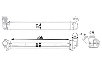 Chladič turba MAHLE ORIGINAL CI 767 000S