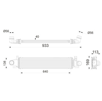 Chladič turba MAHLE ORIGINAL CI 776 000P
