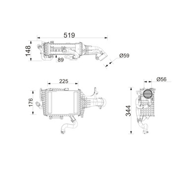 Chladič turba MAHLE ORIGINAL CI 779 000P