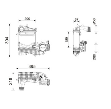Chladič turba MAHLE ORIGINAL CI 788 000P