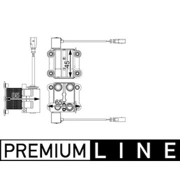 Chladicí jednotka (chiller) MAHLE ORIGINAL ACH 1 000P