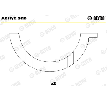 Distanční kotouč, kliková hřídel GLYCO A217/2 STD