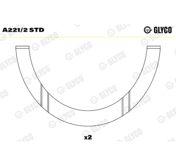 Distanční kotouč, kliková hřídel GLYCO A221/2 STD