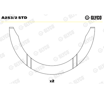 Distanční kotouč, kliková hřídel GLYCO A253/2 STD