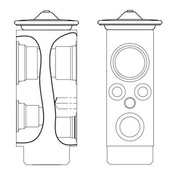 Expanzní ventil, klimatizace MAHLE ORIGINAL AVE 9 000S