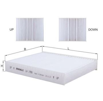 Filtr, vzduch v interiéru MAHLE ORIGINAL LA 1958